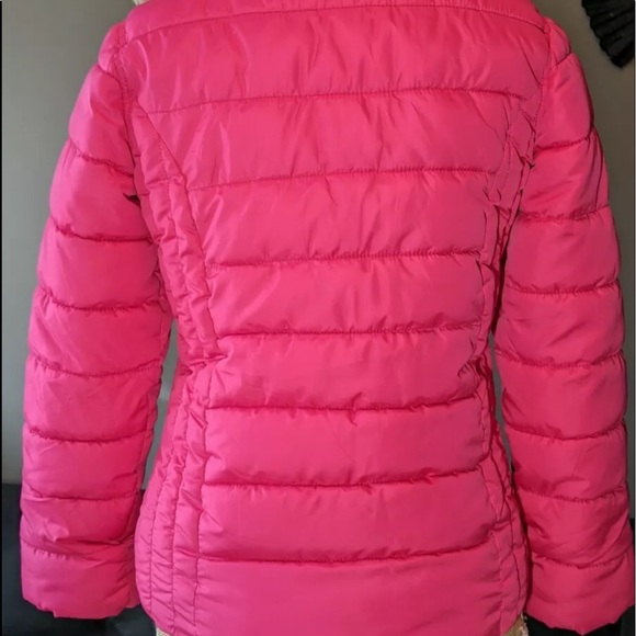 Old Navy Girls XL Pink Puffed Coat - Picture 2 of 11